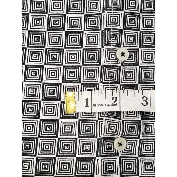 Michael Kors Abstract Art Design Long Sleeve Button Down Collared Dress Shirt - Picture 5 of 8